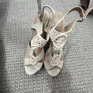 American Rag Gloria Canvas Wedge Sandals Shoes - NWOT